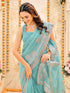 Vasthrlay Embroidery Pink Saree