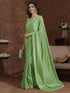 Vasthrlay Chiffon Scalloped Brown Saree