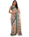 Vasthrlay Womens Printed Unstitched Navy Blue Saree
