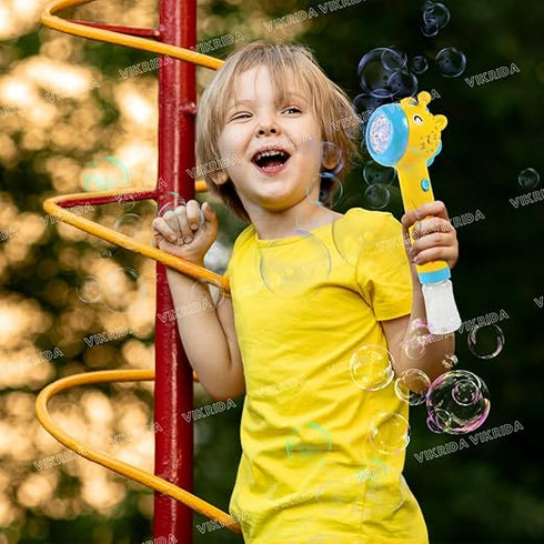 Giraffe Bubble Stick With Led Lights