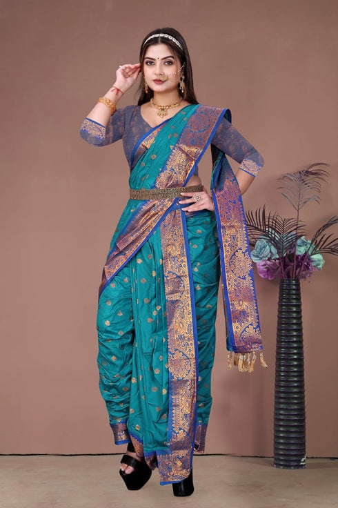 Vasthrlay Paishvai Maharashtrian Contrast Traditional