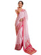 Vasthrlay Womens Printed Unstitched Light Green Saree