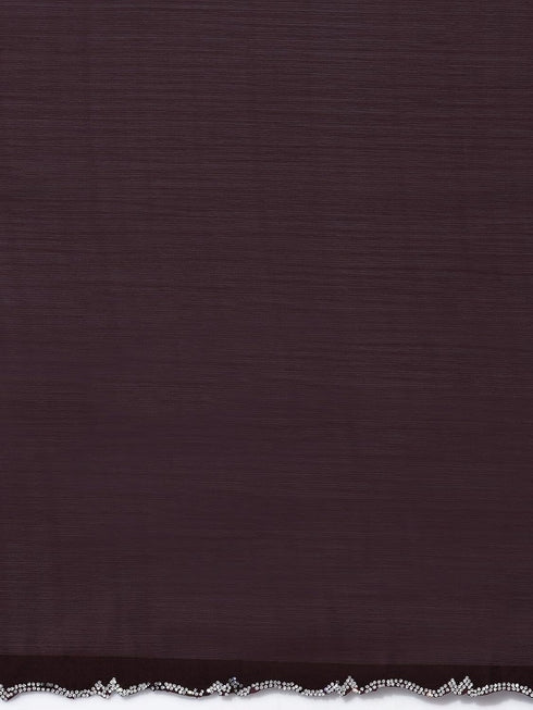Vasthrlay Georgette Weaving Dusty Saree