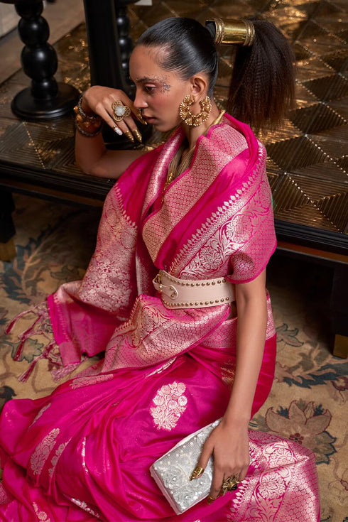 Vasthrlay Banarasi Unstitched Saree