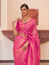 Vasthrlay Women's Kanjivaram Silk Unstitched Saree