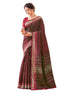 Vasthrlay Kanjivaram Weaving Unstitched Coffee Brown Saree