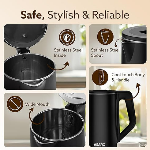 AGARO Elegant Electric Kettle 1.8L 1500 Watt