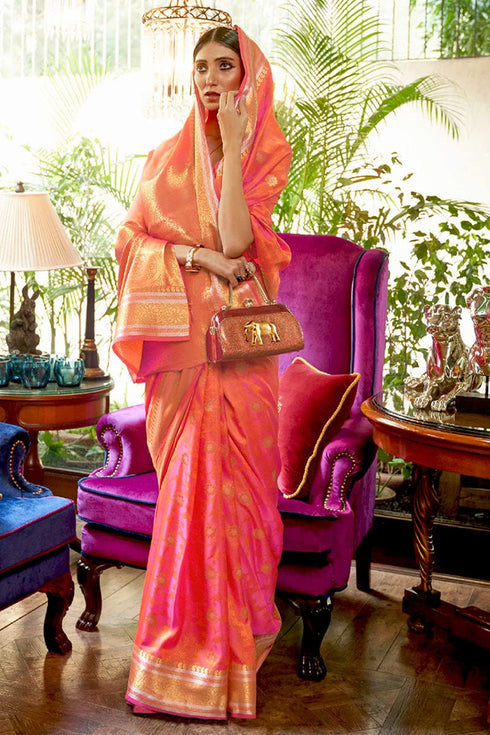 Vasthrlay Kanjivaram Unstitched Occasions Luxurious Saree