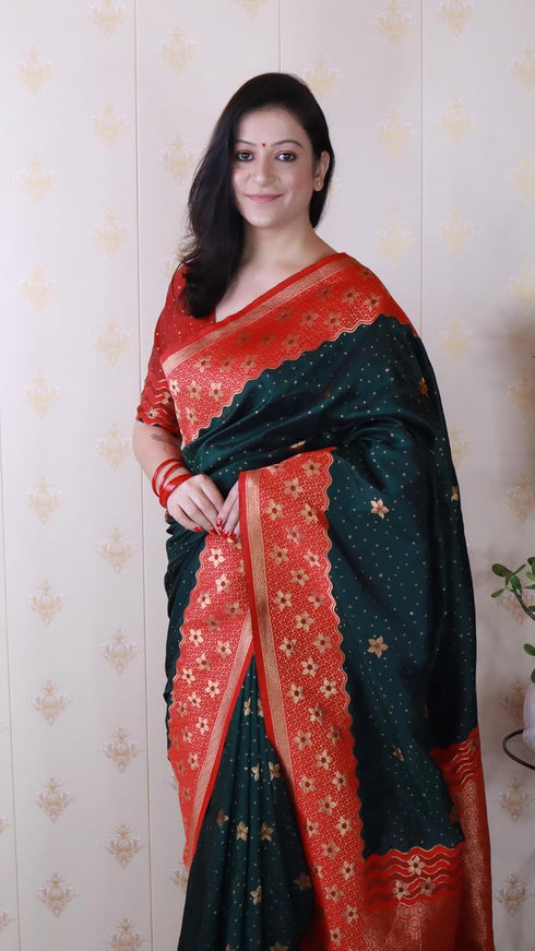 Vasthrlay Kanjivaram Unstitched Blouse Ethnic Wear