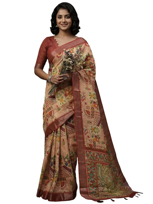 Vasthrlay Madhubani Unstitched Sai Ethnic Wear