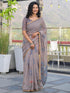 Vasthrlay Womens Printed Unstitched Light Green Saree