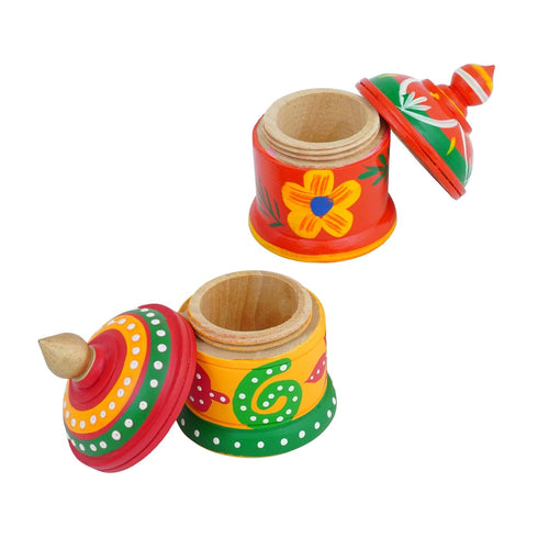 Wooden Kumkum Box Sindoor Dani - Dibbi