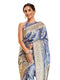Vasthrlay Jacquard Banarasi Unstitched Mauve Saree