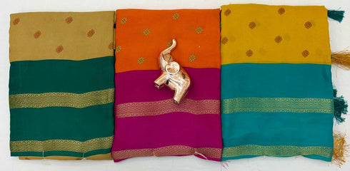 Vasthrlay Silk Saree Dark Blue