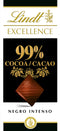 Lindt 99 Cocoa Dark Noir Absolut Chocolate 50