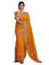 Vasthrlay Scalloped Embroidery Maroon Saree