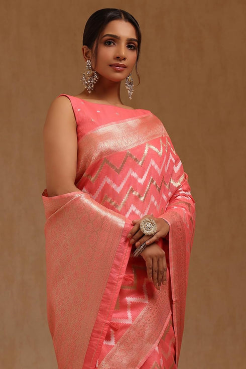 Vasthrlay Linen Woven Saree