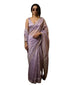 Vasthrlay Lavender Organza Designer Saree