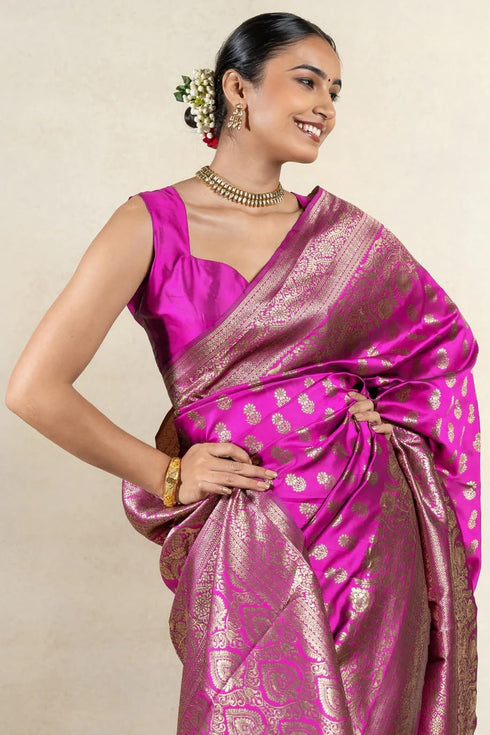 Vasthrlay Banarasi Woven Saree