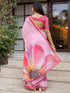Vasthrlay Womens Printed Unstitched Multicolor Saree