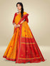 Vasthrlay Bandhani Swarovski Traditional Red Saree