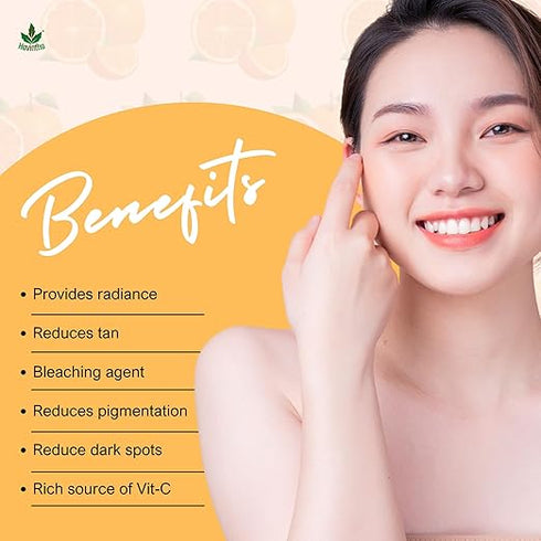 Havintha - Natural Orange Peel Powder Jar - for Glowing Skin