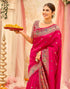 Vasthrlay Weaving Paithani Unstitched Pink Saree