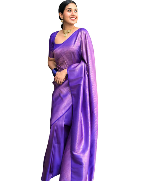 Vasthrlay Banarasi Festive Unstitched Saree