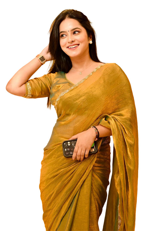 Vasthrlay Border Unstitched Saree