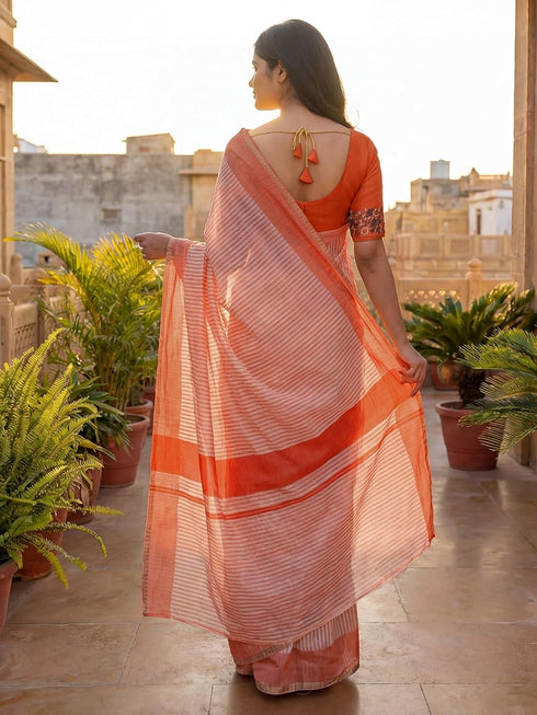 Vasthrlay Printed Lemon Yellow1 Yellow Saree