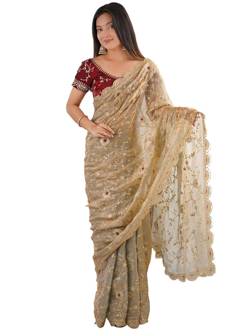 Vasthrlay Embroidery Unstitched Designer Kr Ethnic Wear