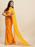 Vasthrlay Chiffon Bandhani Printed Teal Saree