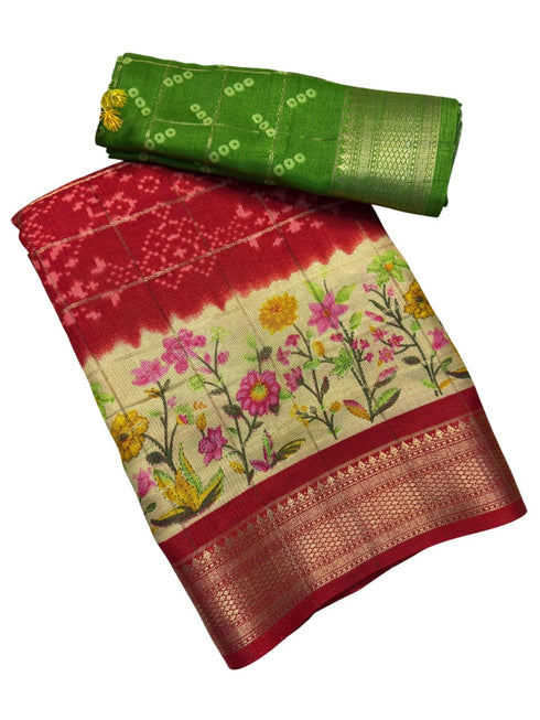 Vasthrlay Kalamkari Digital Piece Navy