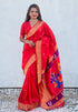 Vasthrlay Kanjivaram Paithani Unstitched Mahendi Ethnic Wear
