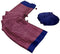 Vasthrlay Ajrakh Saree Crepe
