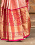 Vasthrlay Womens Weaving Unstitched Cream Saree