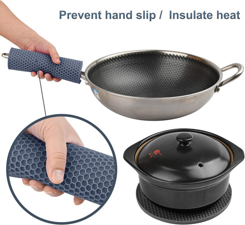 Afrodite 4 Pcs Silicone Trivet Mats| Food Grade Silicone