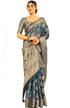 Vasthrlay Women's Organza Designer Unstitched Saree