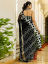 Vasthrlay Georgette Printed Unstitched Wine Saree