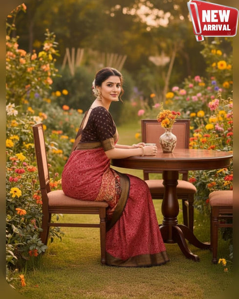 Vasthrlay Elegant Printed Designer Traditional