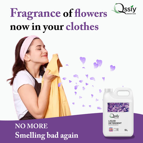 Qssiy Liquid Laundry Detergent Can Lavender Concentrated Stain