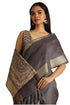 Vasthrlay Tussar Solid Saree