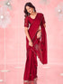Vasthrlay Georgette Sequins Red Saree