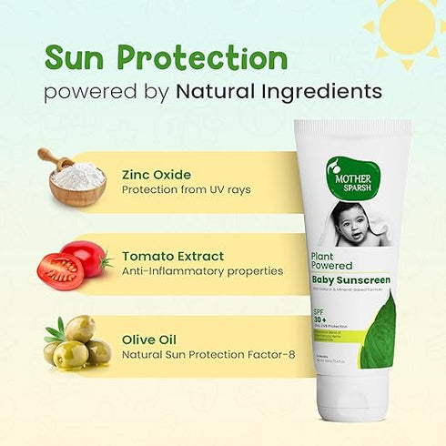 Mother Sparsh Plant Powered Baby Skin Sunscreen Lotion