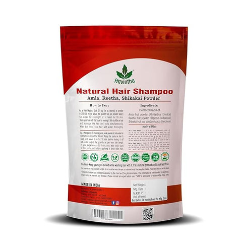 Havintha Amla | Reetha And Shikakai Powder Shampoo