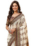 Vasthrlay Chanderi Printed Coffee Saree