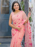 Vasthrlay Printed White Saree