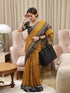 Vasthrlay Elegant Mustard Printed Lightweight