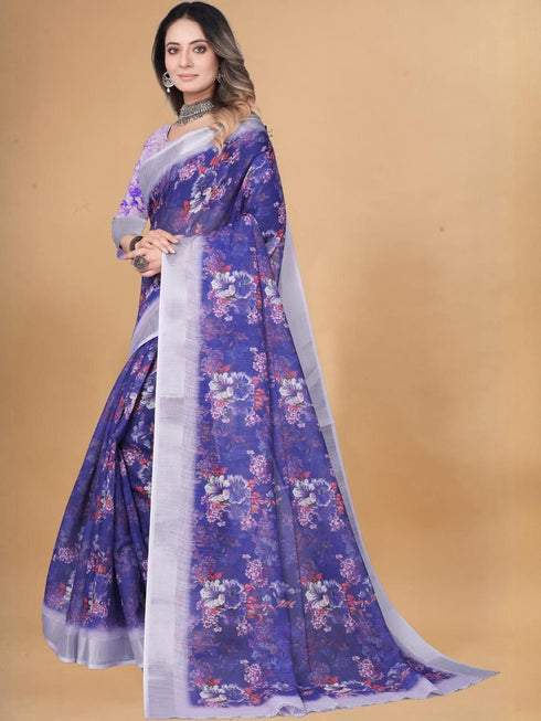 Vasthrlay Banarasi Traditional Unstitched Saree