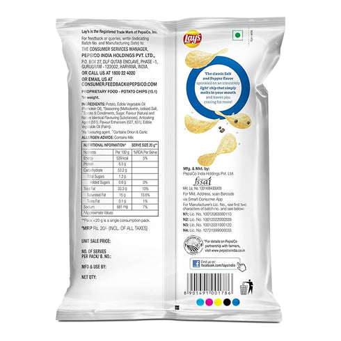 Lay's Wafer Style| Salt with Pepper Potato Chips